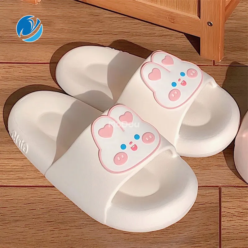 

Женские домашние тапочки Mo Dou из ЭВА, дезодорирующая мягкая подошва, Нескользящие, удобные теплые плюшевые тапки в Корейском стиле, лето 2022