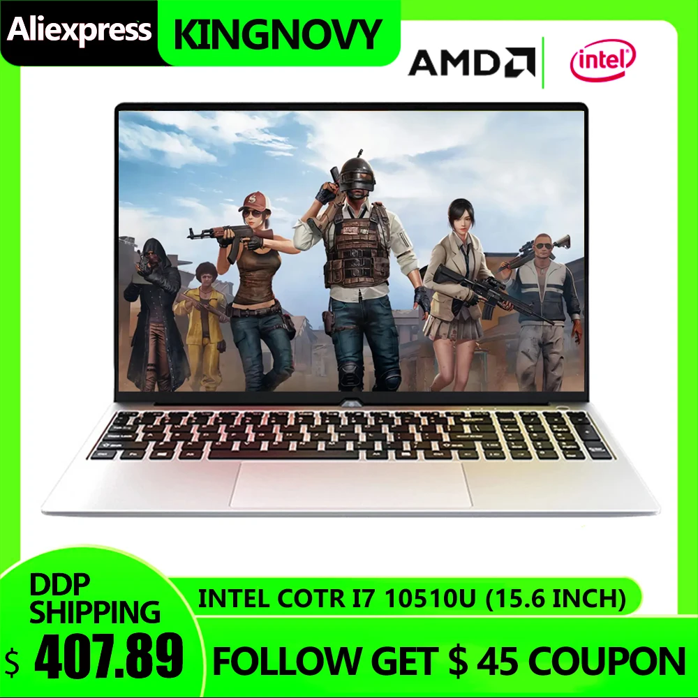Игровой ноутбук 15 6 дюйма компьютер Intel Core i7 10510U i5 10210U процессор HD 1920x108 дисплей 0