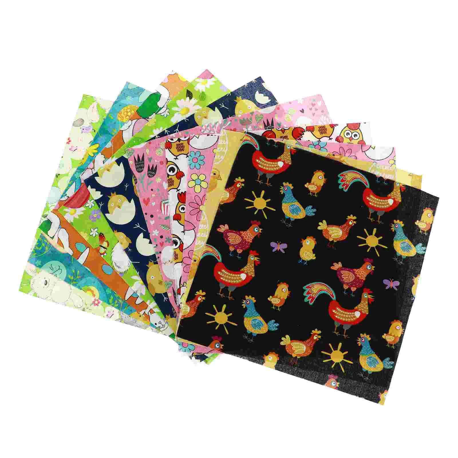 

Diy Cotton Cloth Fabric Cloths Craft Sewing Easter Festival Quilting Patchwork Sheet Eggs Decorative Squares Fabrics Rabbit