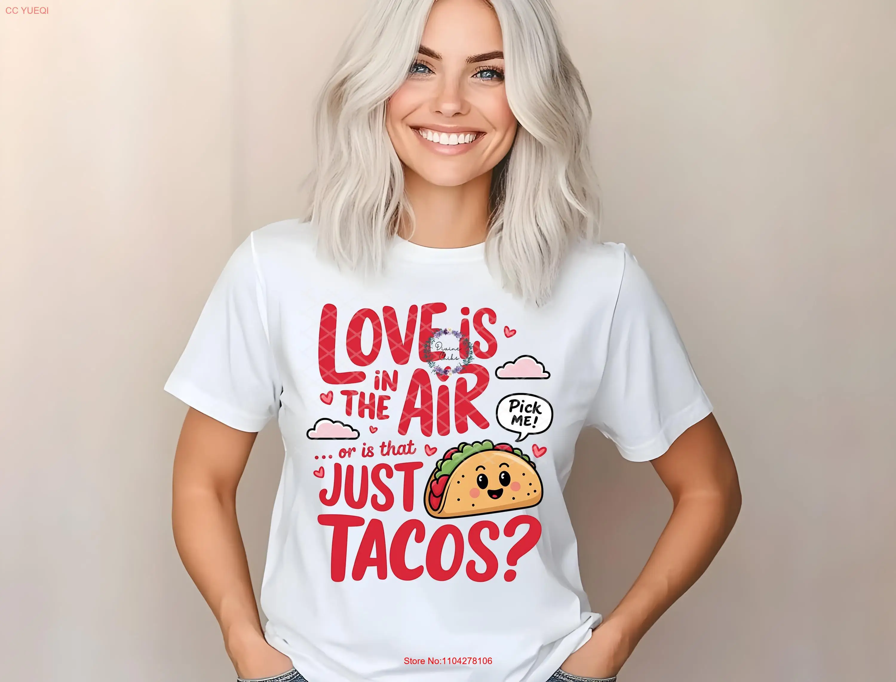 Футболка Love is in the air Taco саркастическая футболка стильные женские футболки