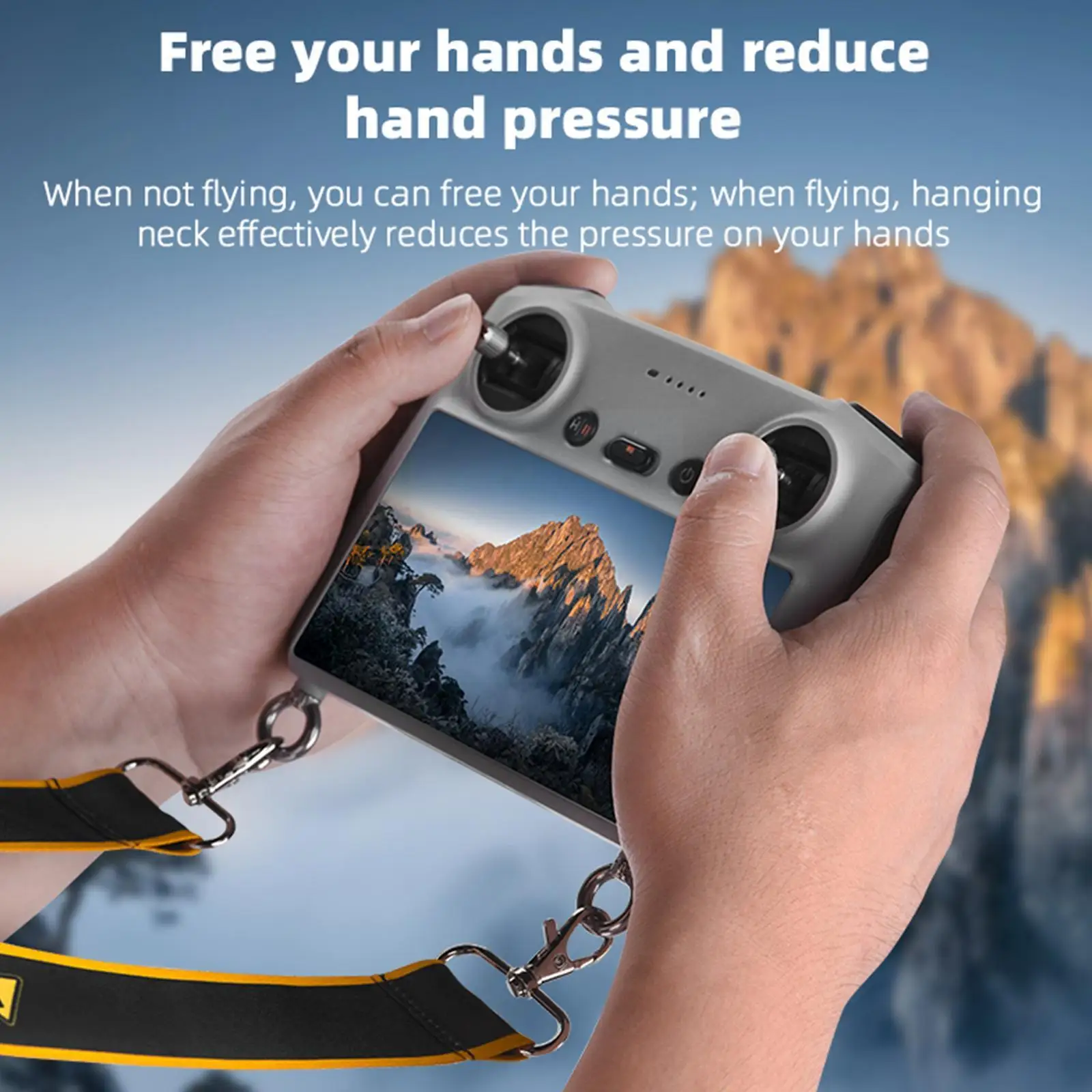 

For DJI Mini 3 Pro Screen Remote Control Lanyard Neck Hanging Strap Safety Widen Belt For DJI RC Smart Controller Accessori K0P0