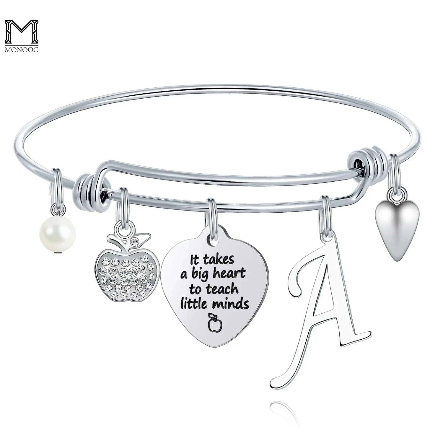 

MONOOC Gifts for Women 26 Initial Charm Bracelets End of Year Christmas Thank You Gifts Teacher Appreciation Gifts for Women