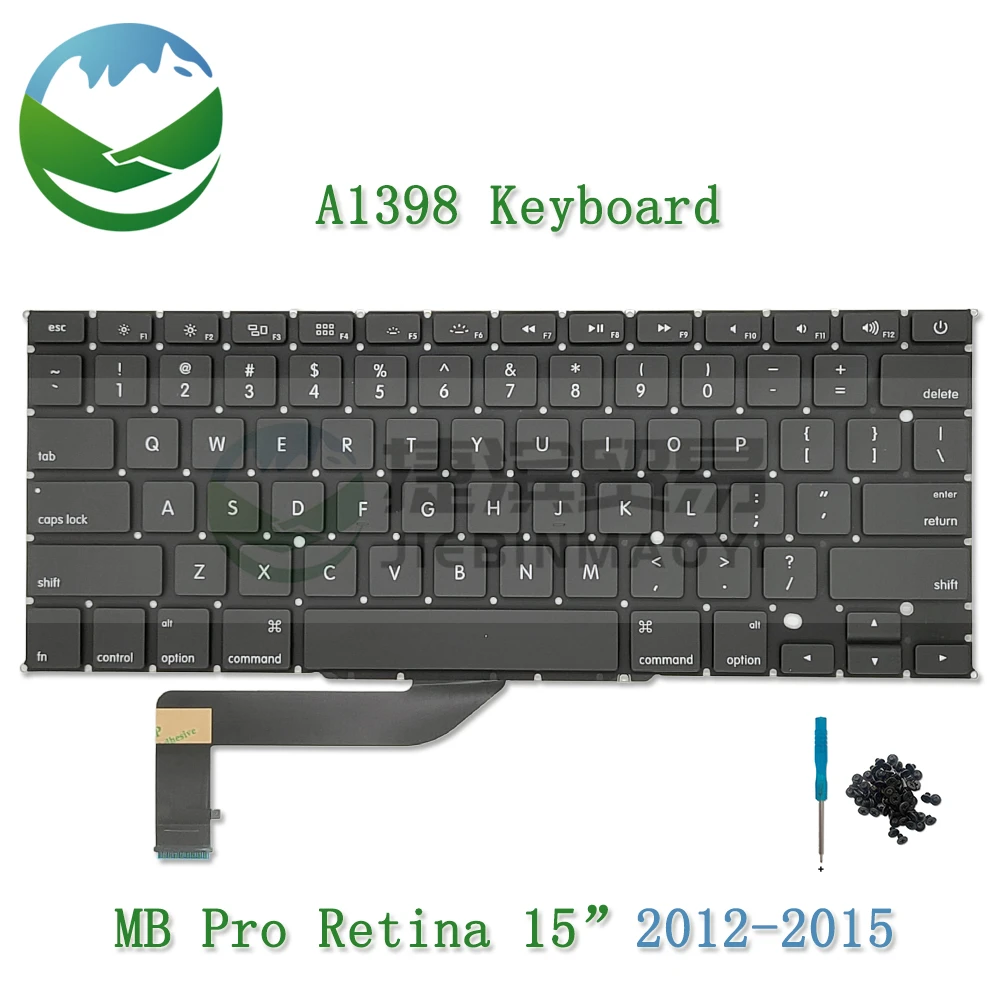 

Новая клавиатура A1398 для ноутбука MacBook Pro Retina 15,4 дюйма, американская, английская, испанская, русская, французская, Корейская, немецкая клавиатура 2012-2015 года