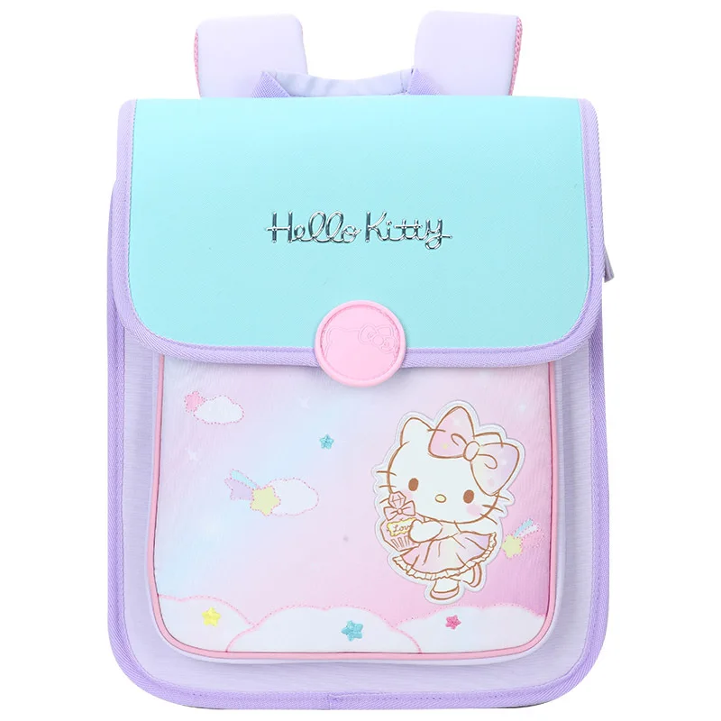 Hello Kitty Primary School Student Schoolbag Spine Protection Decompression Backpack Ultra Light No Burden Backpack Female