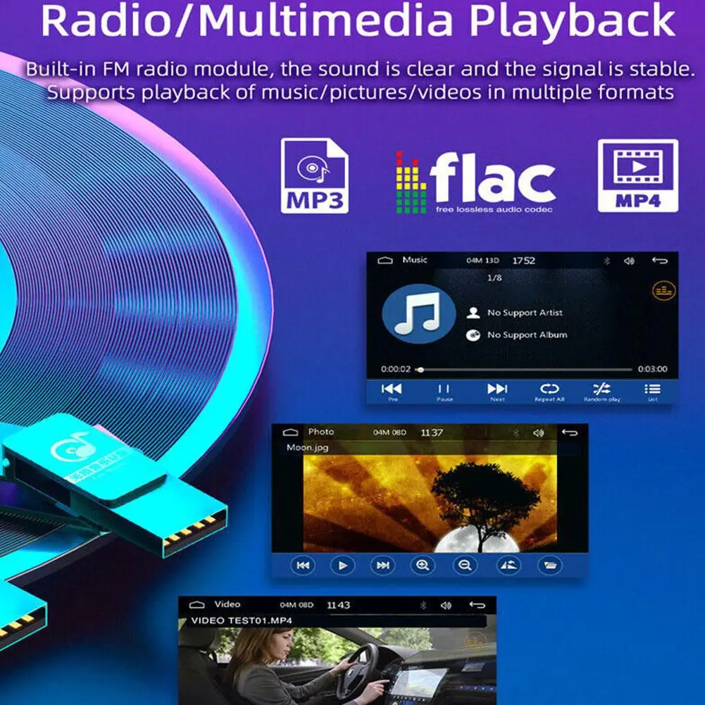 

Автомагнитола Z9D6 Z9D6, стерео MP5-плеер на Android, с USB, FM-приемником, разрешением 5 дюймов, Типоразмер 1 Din