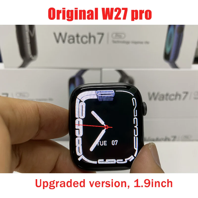 

Original IWO W27 Pro Smartwatch Men Women 2022 Watch 7 Pro 1.9inch Ip68 Waterproof Smartwatch Series 7 for Android PK DT7 MAX