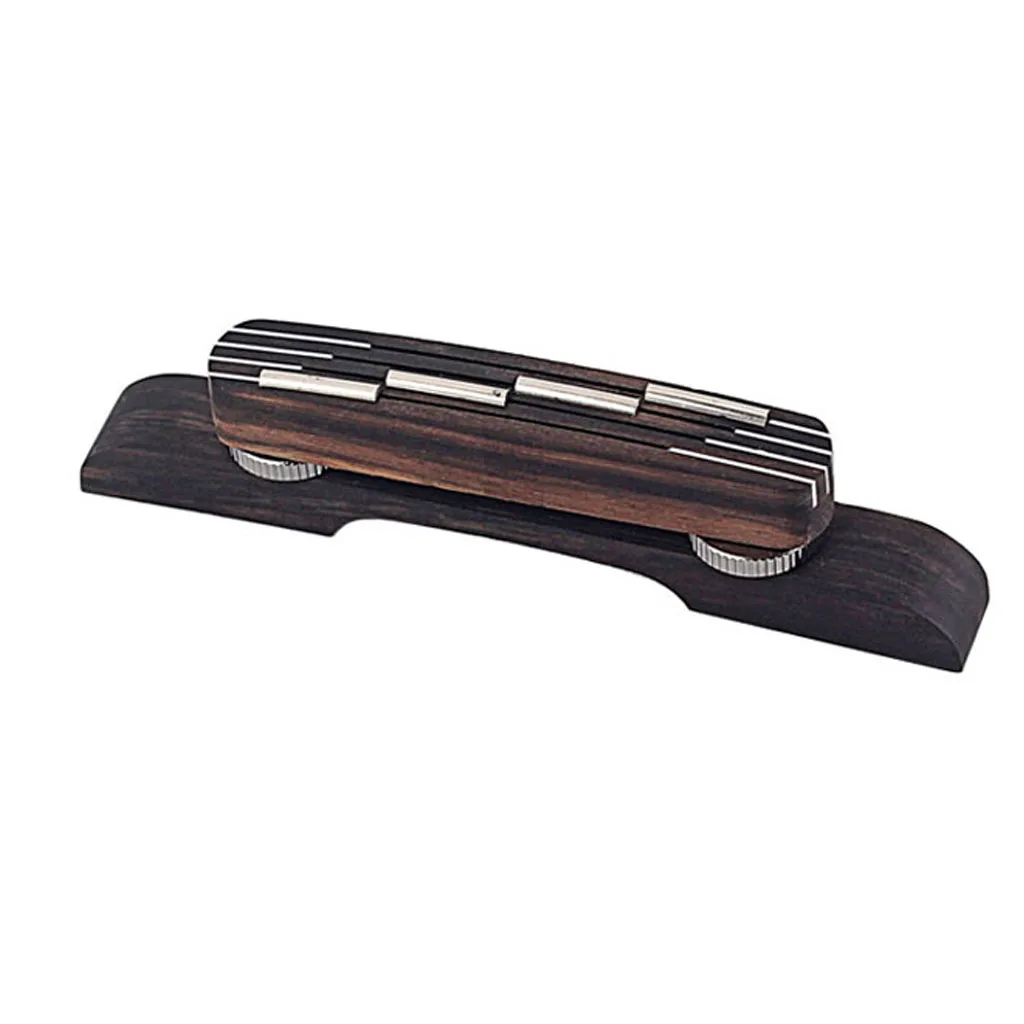 

Guitar Parts Durable ROSEWOOD Guitar Bridge Mandolin Bridge For Hofner Bass Guitar Adjustable