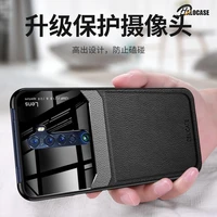 for oppo reno 2 2z case pu leather plexiglass silicone shockproof phone case for oppo reno 2 2z cover coque capa