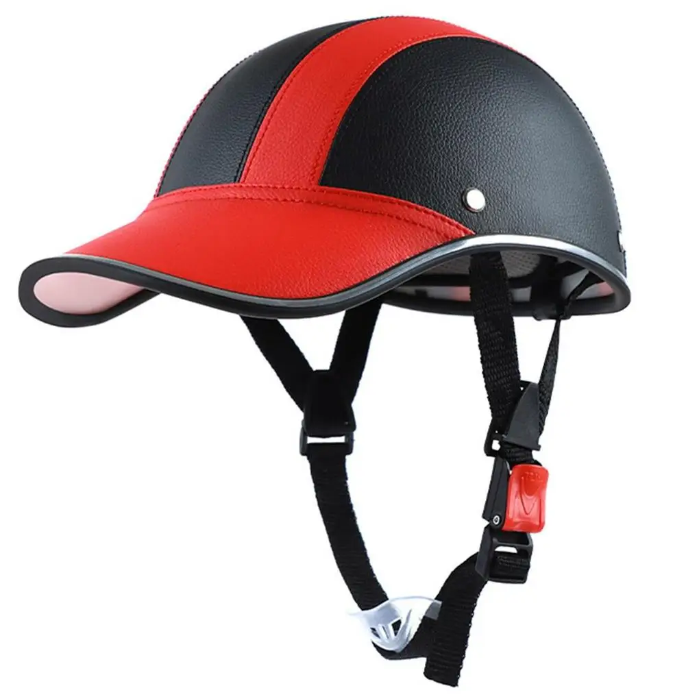 

Motorcycle Half Helmet Wear-resistant Baseball Caps Detachable Safety Helmets Plastic Hat for Climbing Skateboarding