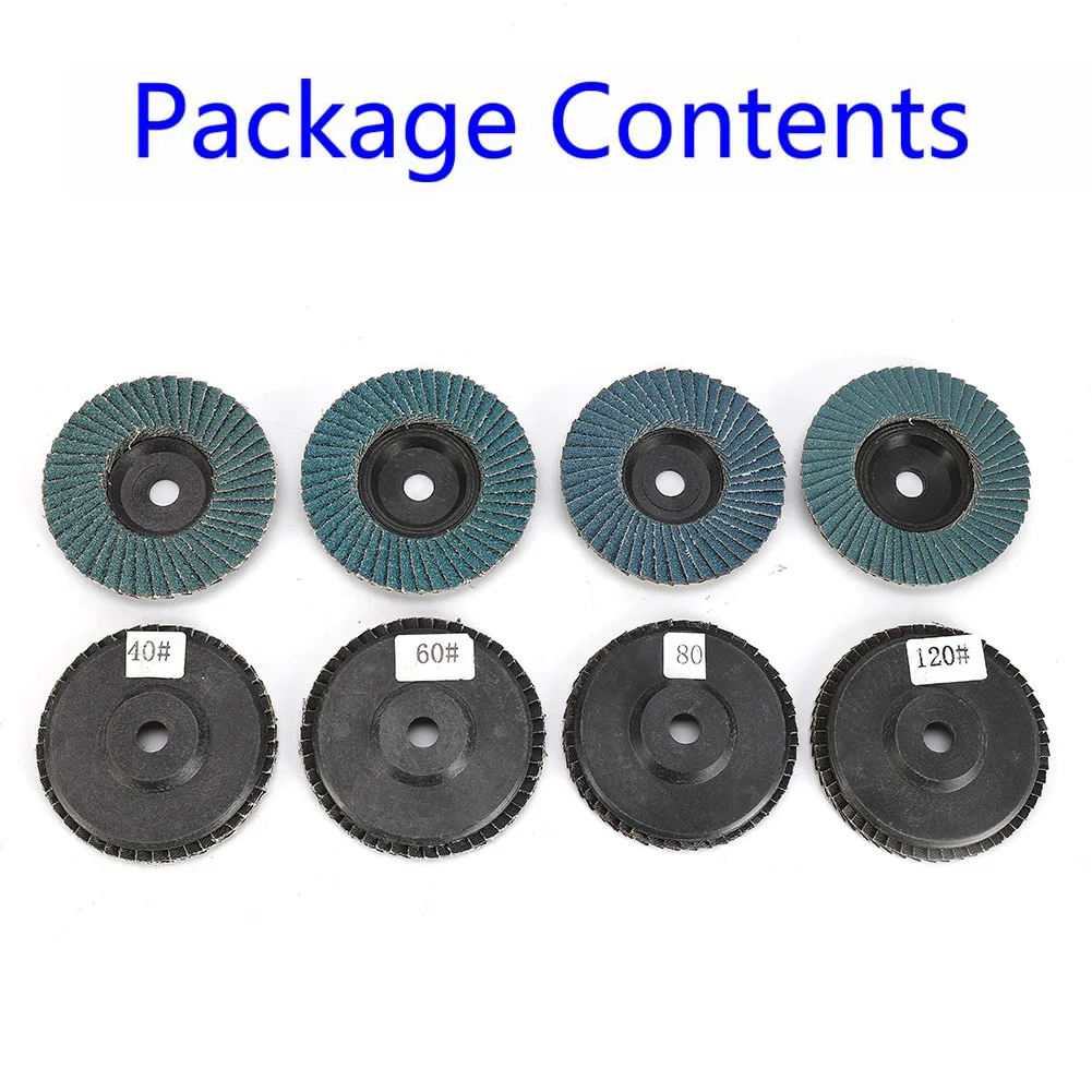 

8pcs Flat Professional Flap Discs Roll Lock Grinding Sanding Wheels 75mm Grinding Wood Cutting For Angle Grinder Abrasive Tools