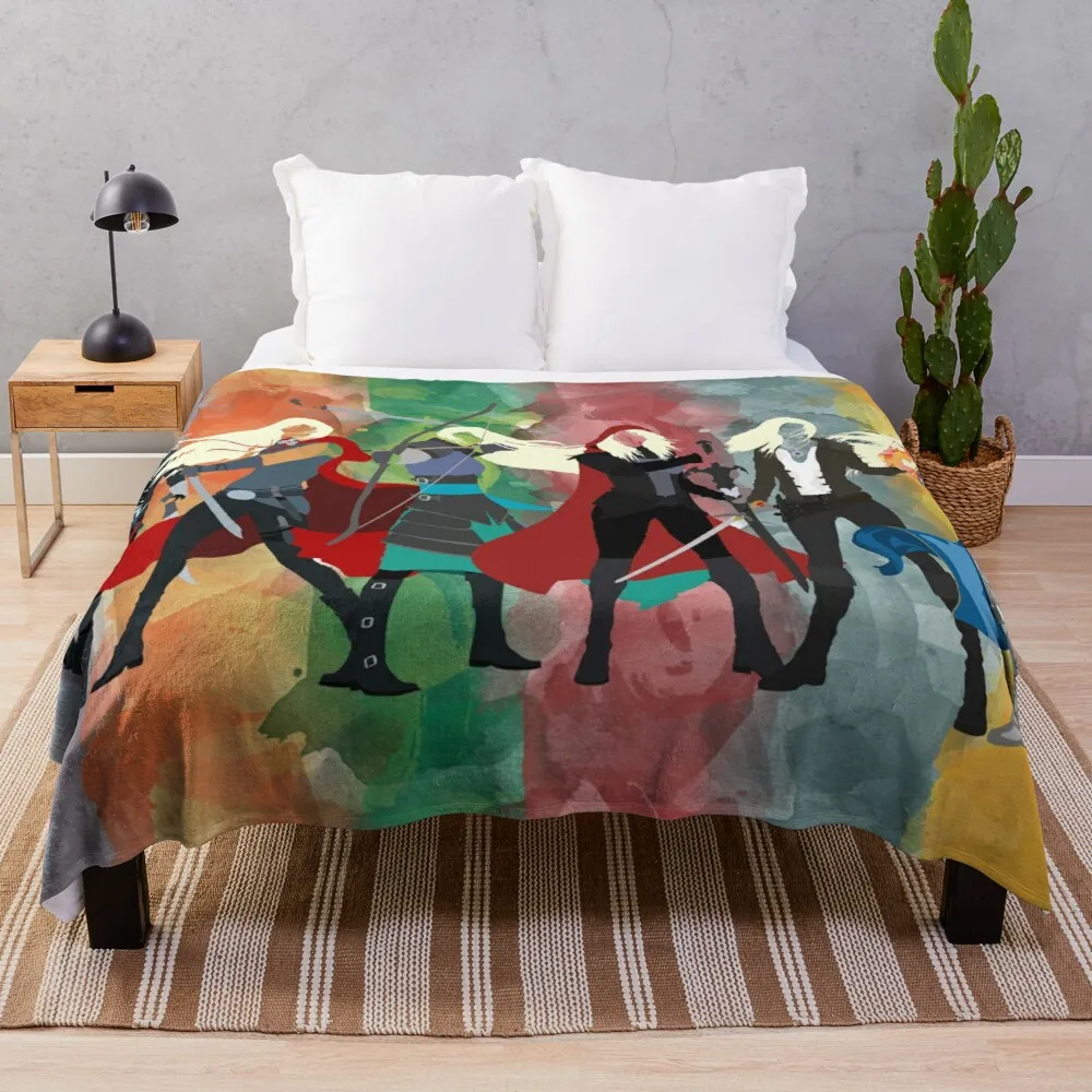 

Throne of Glass Series Watercolor Throw Blanket decorative sofa blanket
