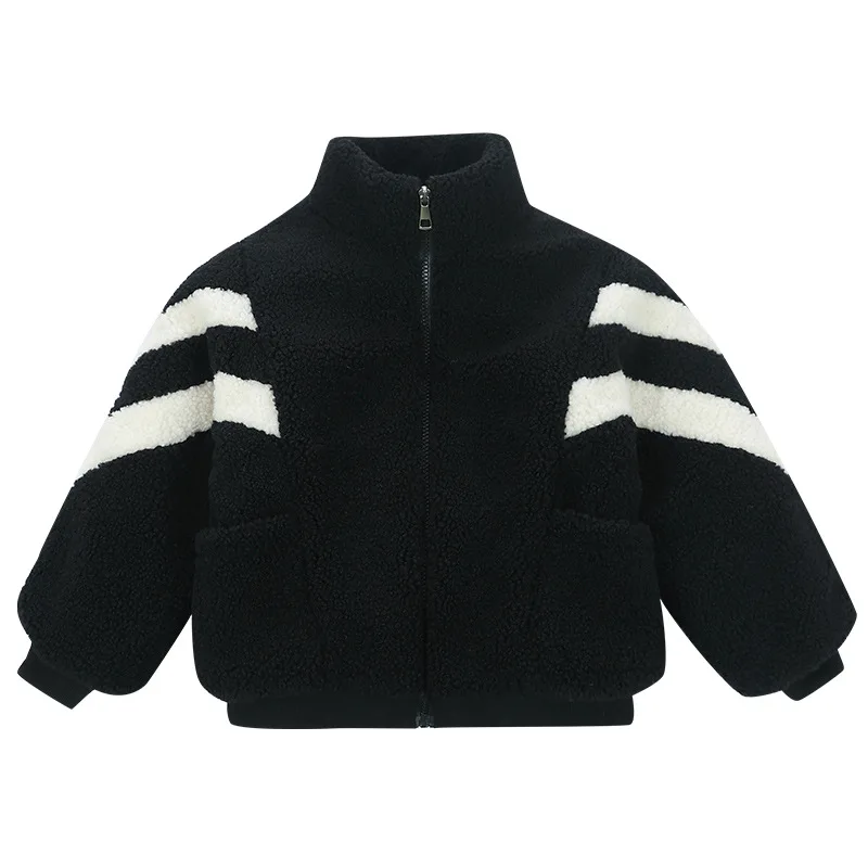 

New Boys Winter Outwear Coats Fur Jackets For Girls Teddy Bear Warm Fluffy Jacket Children Snowsuit Fashion Child Bomber Parka