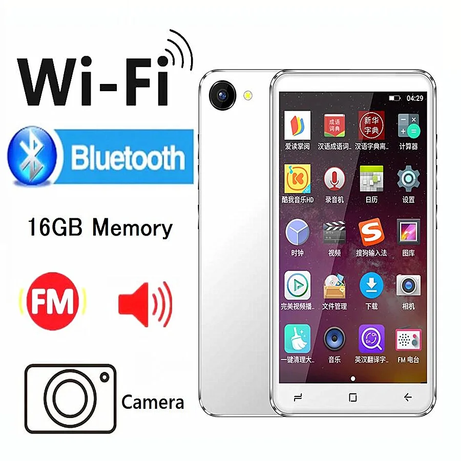 Камера Mp4 плеер Bluetooth Wifi Android 64 Гб с сенсорным экраном Hifi