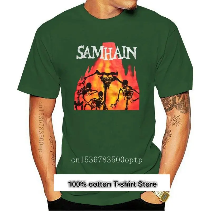 

Camiseta Vintage de SAMHAIN November Coming Fire, negra, reestampada, DANZIG, 2021