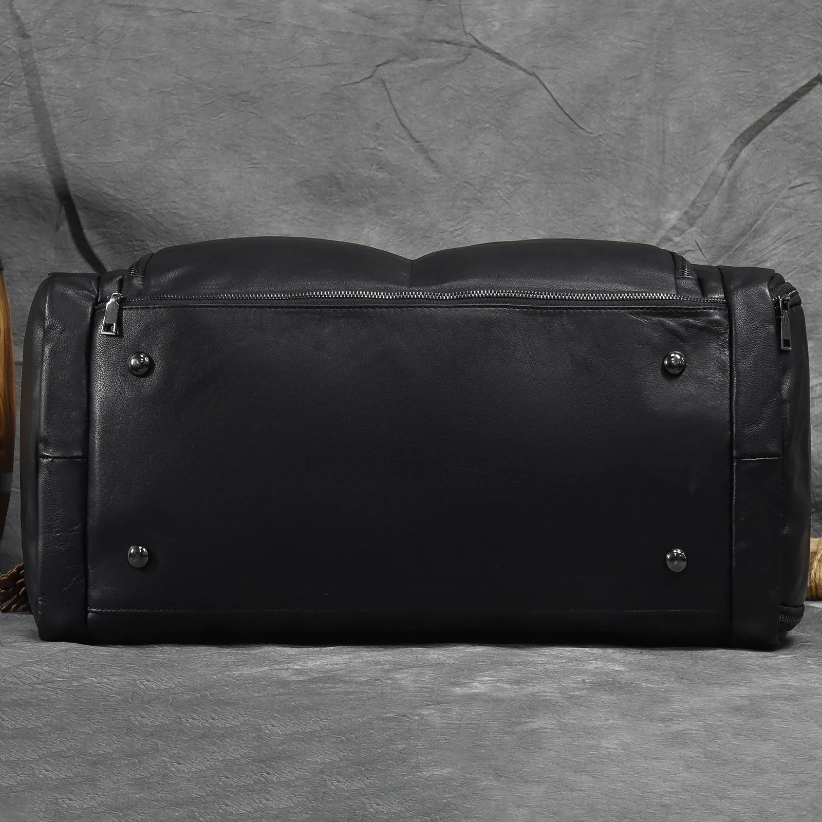 2022 Men Travel Bags Genuine Leather Handbag Luggage Bag For Men Cowhide Shoulder Messenger Bag Luxury Black Business Travel Bag
