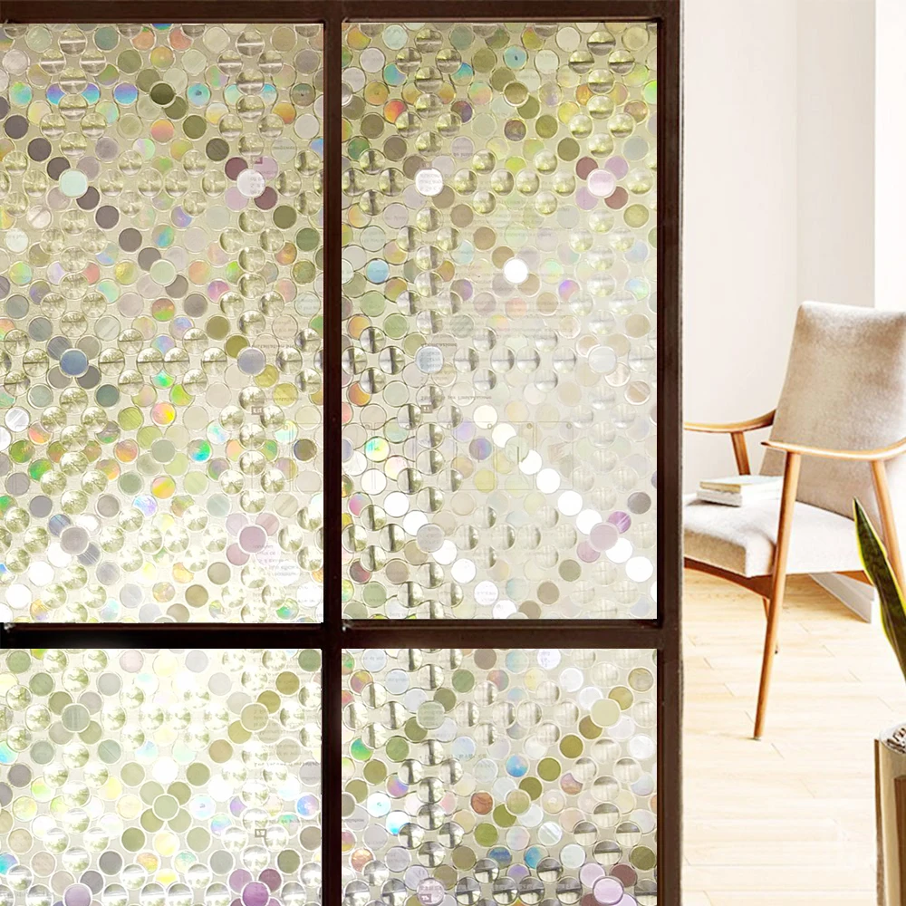 

Window Film Circles Pattern Glass Tinting Film Doors Window Covering Window Clings Decorative Window Decorative Film