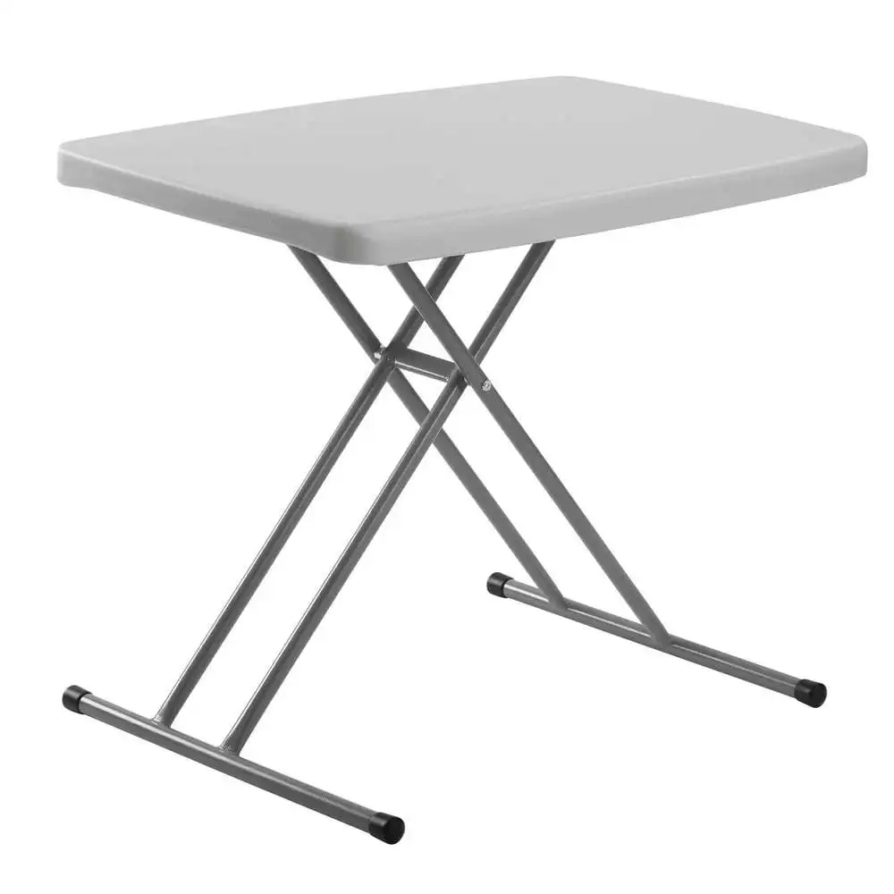 

x 30 Height Adjustable Personal Folding Table, Speckled Grey