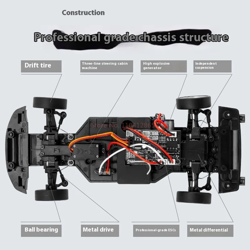 Ldrc Landa 1:18 Металлический корпус с дистанционным управлением Автомобиль задним