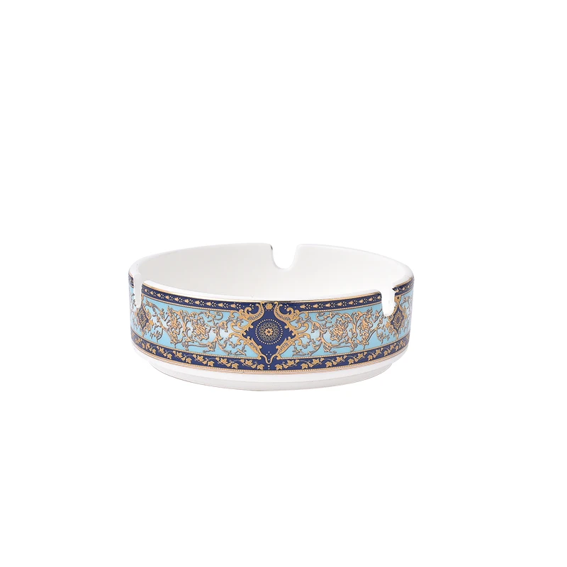 

European Style Fine Bone China Ceramic Ashtrays Ashtrays High Quality Living Rooms Ashtray Home Decor