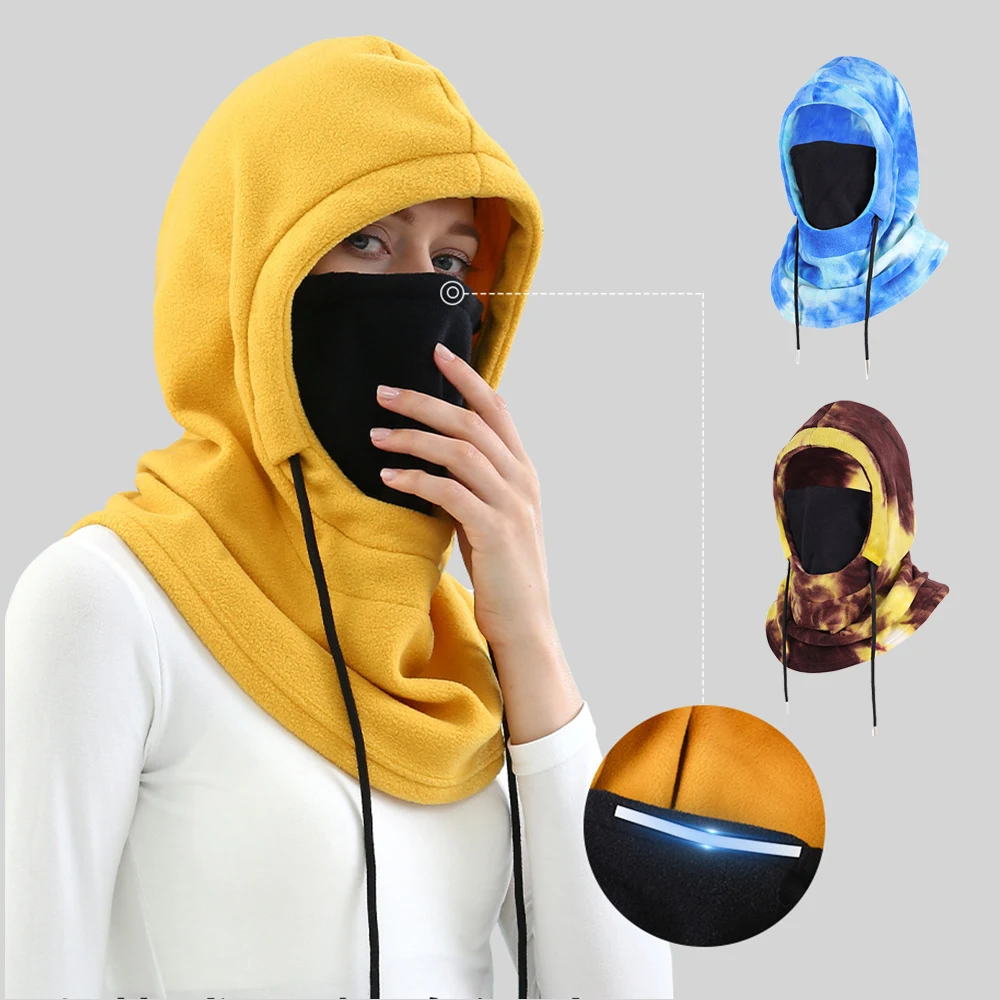 

Warm Face Protection Fleece Hat Winter Thicken Warm Hat Cycling Ski Windproof Outdoor Sport Cold-proof Cap Military Tactical Cap