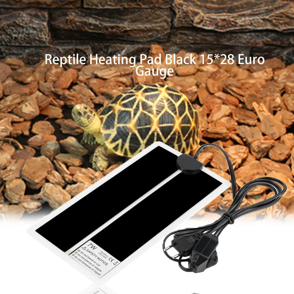 7W 220V Pet Terrarium Reptiles Box Heating Pad Adjustable Temperature Controller Incubator reptile accessories Ant Farm Heat Mat