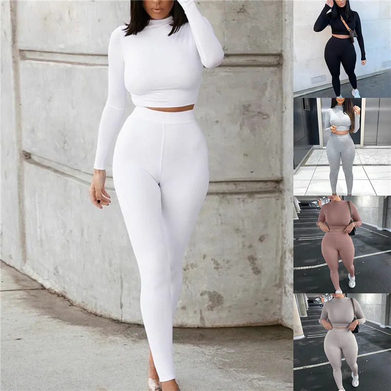 

Women Seamless Yoga Set Fitness Sports Suits GYM Cloth Yoga Long Sleeve Shirts High Waist Running Leggings Workout Pants Shirts