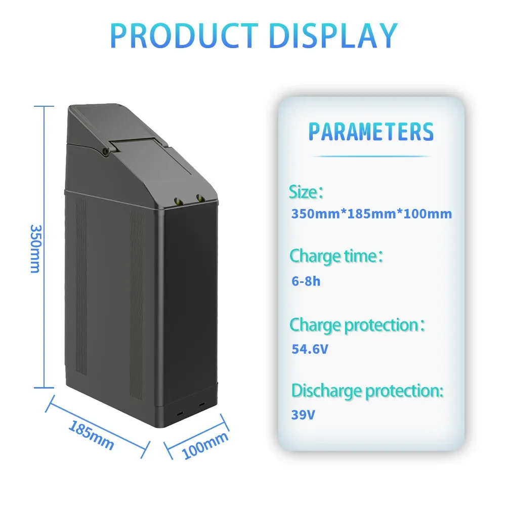 Фото Аккумулятор для электровелосипеда DEEPOWER X20 X21, 48В 20Ач 25Ач 30Ач, литиевые батареи 21700 для электровелосипедов с мотором 500-2000Вт №4