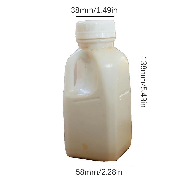 Прозрачная Детская Бутылка Для Воды Пластиковая Сока Молока С Крышкой Походная