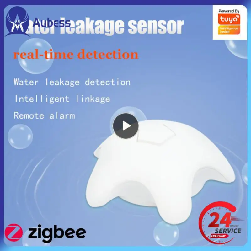 

Smart Life Water Flood Detector Overflow Leak Alarm Tuya Zigbee Water Immersion Sensor Smart Home Remote Alarm