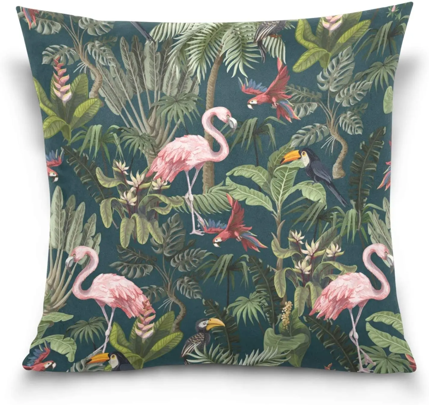 

Декоративные квадратные декоративные наволочки в виде животных джунглей, 18x18 дюймов