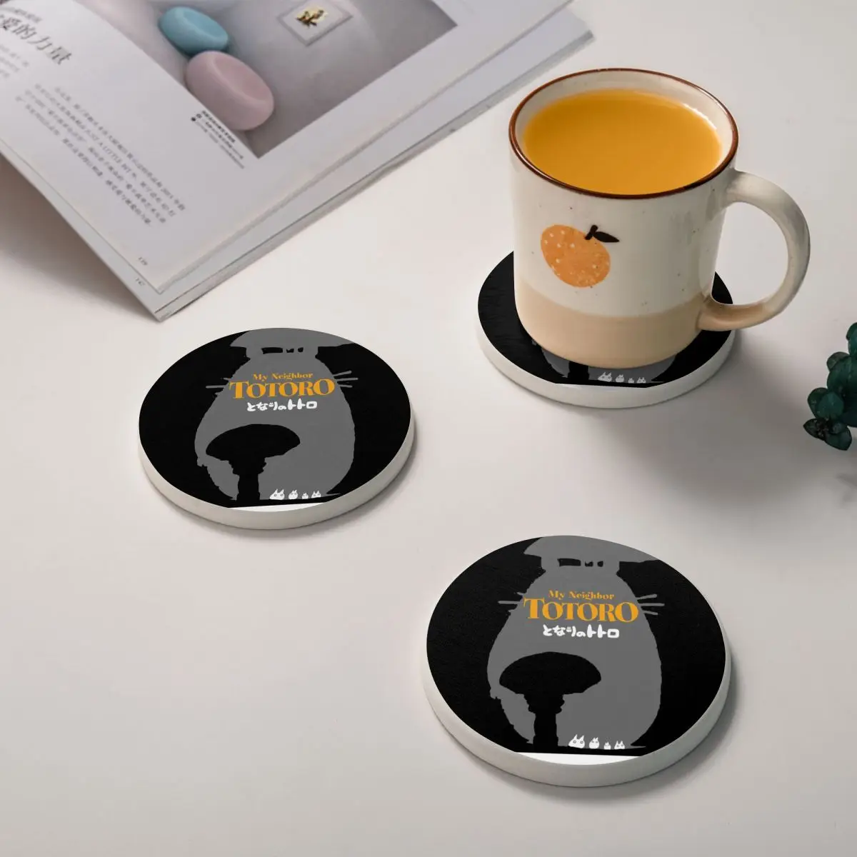 4 шт. подставки для чашки Мой сосед Тоторо нескользящий коврик подставка