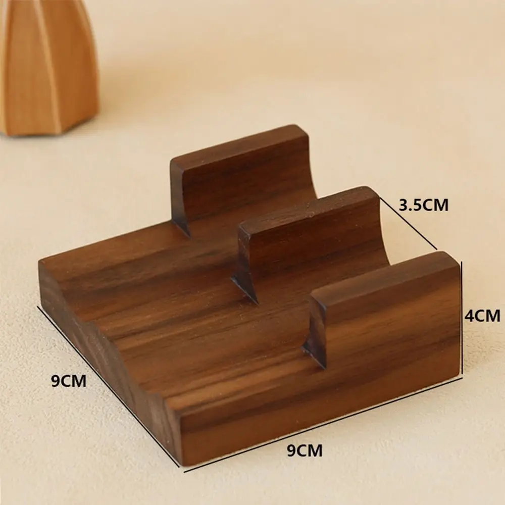 Gifts Black Walnut Sushi Rack Kitchen Tool Wood Plate Urchin Holder Tableware Cuisine Stand For Home
