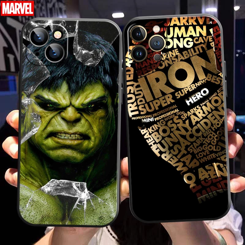

Marvel Avengers For Apple iPhone 13 12 11 Pro 12 13 Mini X XR XS Max 5 6 6S 7 8 Plus SE2020 Phone Case Carcasa Coque Bumper