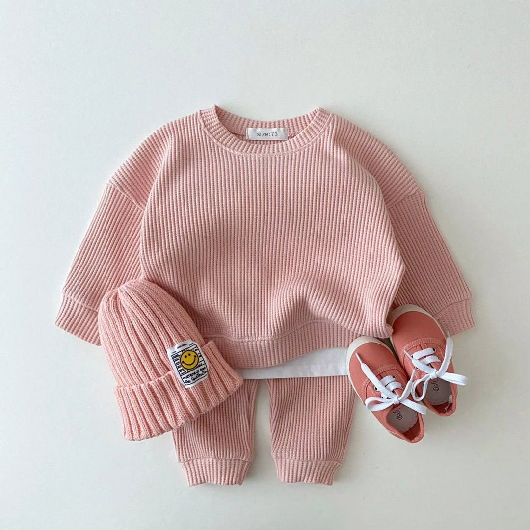Fashion Newborn Baby Girl Boy Clothes Set Cotton Sweatshirt+Pant 2PCS Home Suit Spring Autumn Clothing Set Toddler Girl Outfits