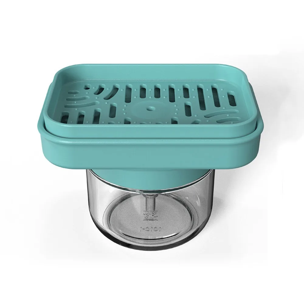 

Дозатор для мыла для посуды емкостью 280 мл с держателем для губки, удобный пресс, кухонная коробка для мыла, съемный стеклянный пресс-дозатор для мыла