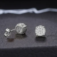 caoshi shinning bright crystal stud earrings for women daily wearable accessories for engagement ceremony delicate wedding gift