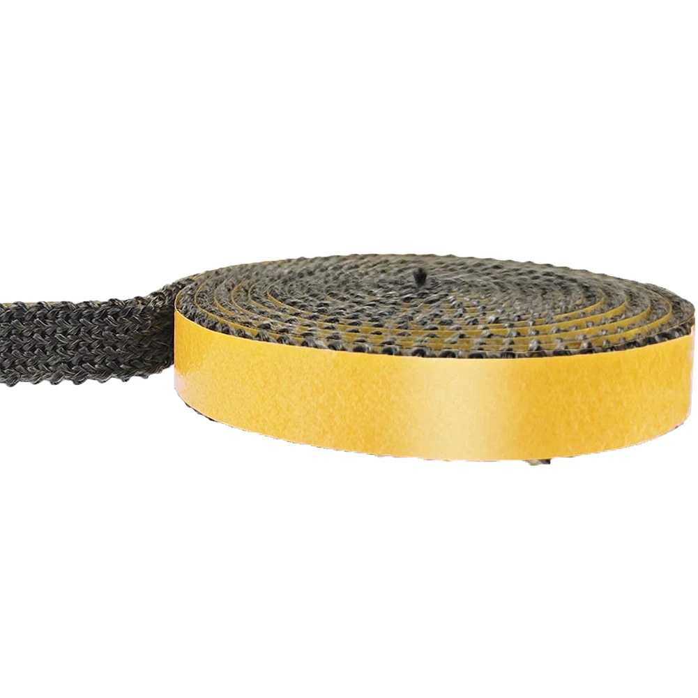 Gasket Fiberglass Seal Length 300CM Oven Pellet Stove Chimney Door Seal Double-sided Fireplaces High Temperature