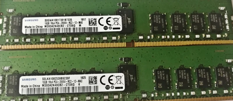 

RAM M393A2K40CB2-CTD6Q 16G 1RX4 PC4-2666V DDR4 REG Server Memory 1PCS