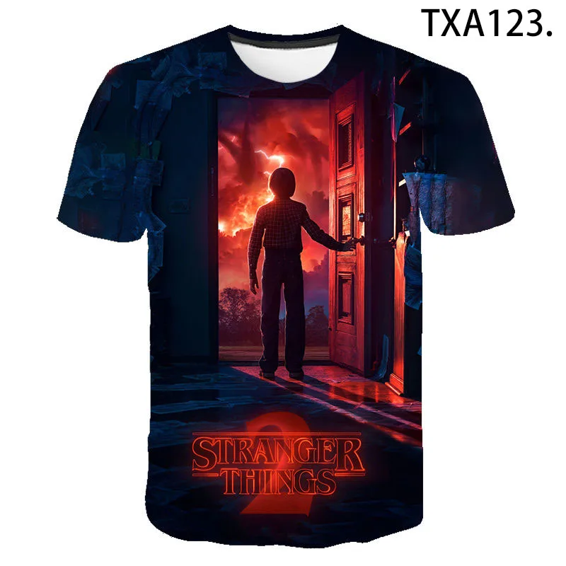 

2020 Summer Stranger Things 3D T shirt Boy Girl Kids Fashion Streetwear Men Women Children Printed T-shirt Cool Tops Tee