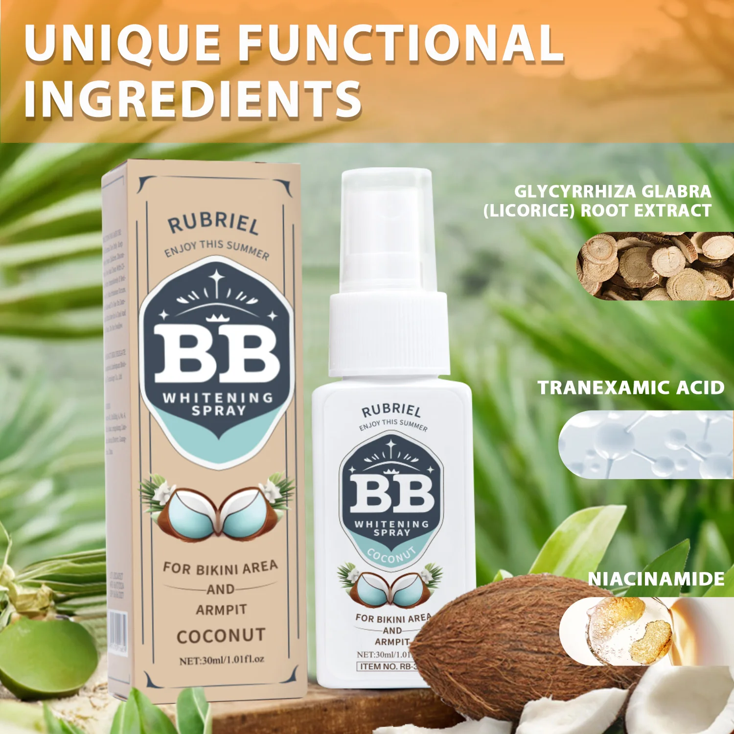 Отбеливающий спрей для тела BB