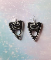 black ouija board earrings quirky unique kawaii cute emo goth earrings