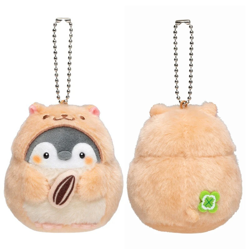 8/12cm Cute Penguin Plush Doll New Cartoon Animal Toys Kawaii Anime Hamster Key Chain Ring Bag Pendant Gift For Girls - купить по