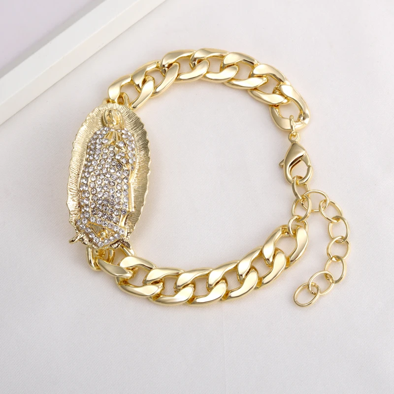 Новинка модные ювелирные изделия GrayBirds браслет с кристаллами религиозная Дева