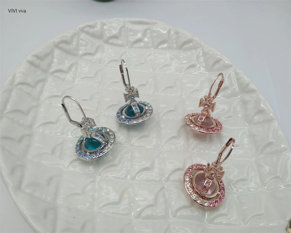 

vivienne westw0OdVIP & Gradient Micro Glass Bead, Ball Earrings, Punk Classic Full Diamond Female Earrings