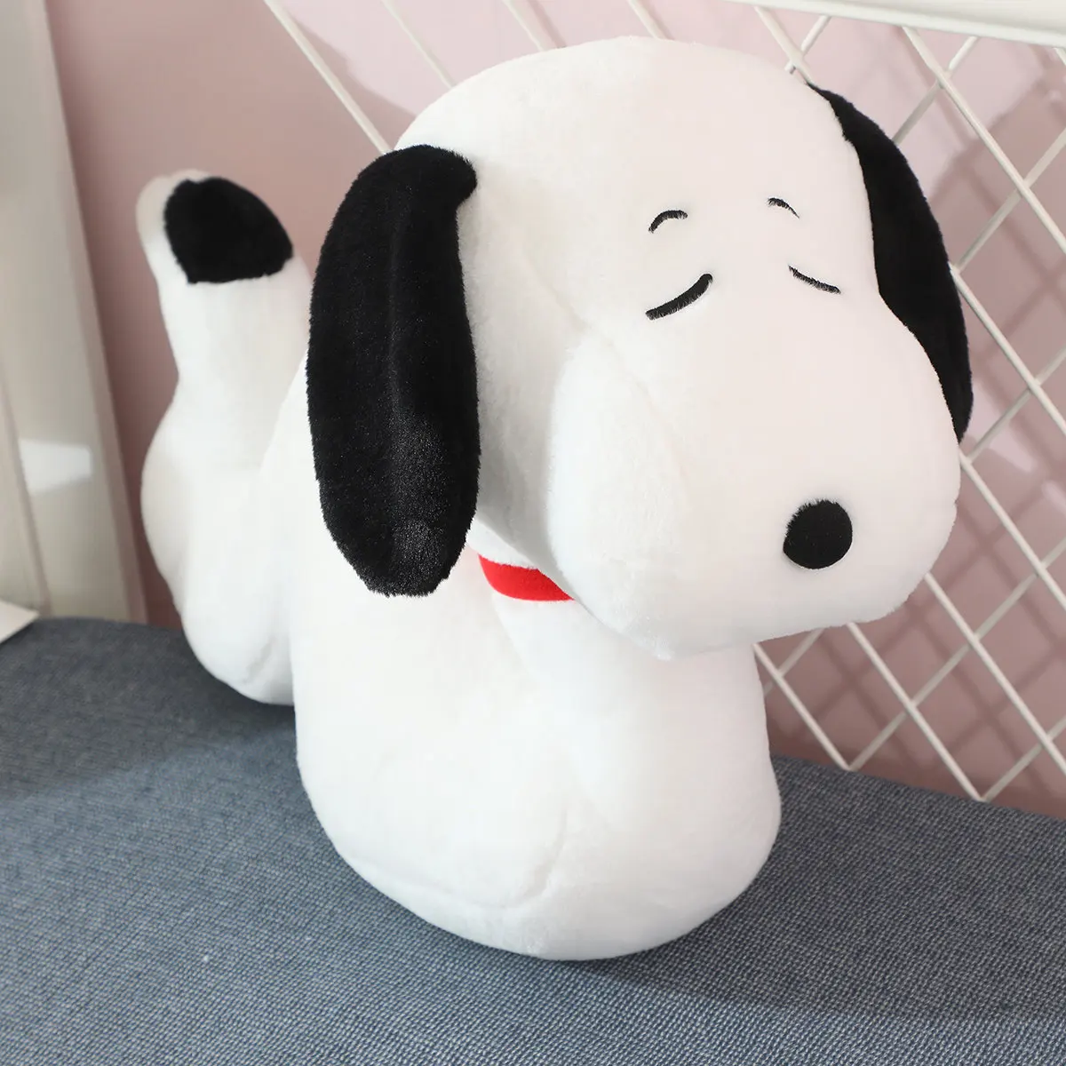 55 см большой размер Sanrio в форме змеи Snoopy плюшевая игрушка белая собака забавные