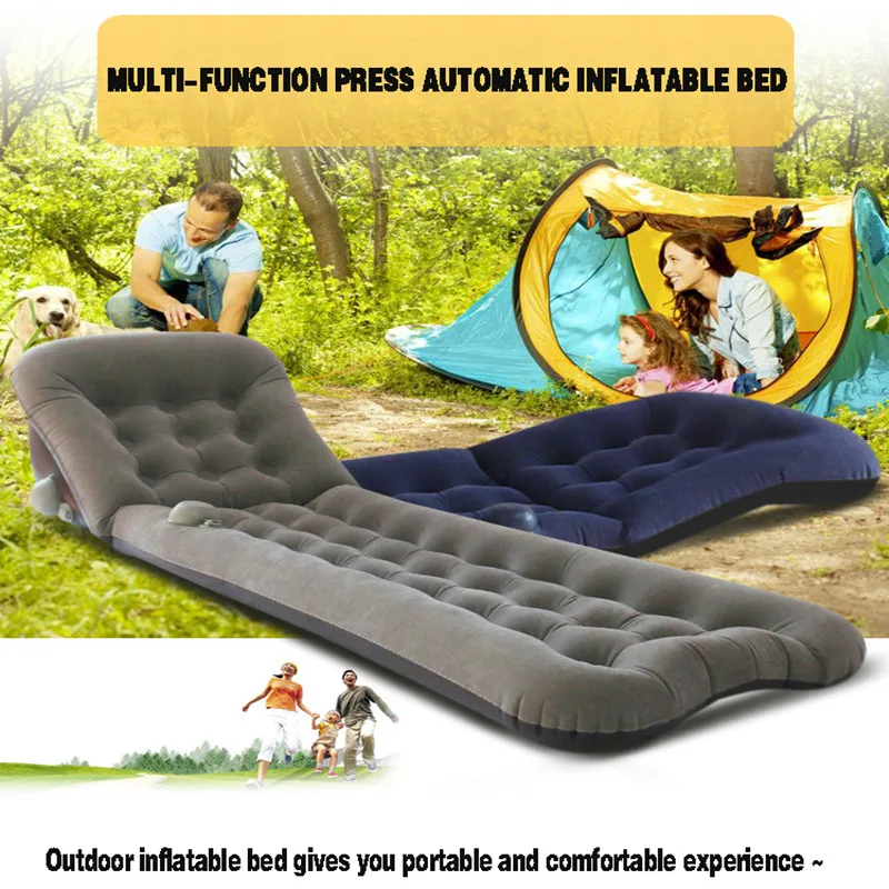 

PVC Flocking Car Travel Bed Sofa Vietnam Inflat Car Travel Mattress Camas Clothinflat Outdoor Leisure Auto Air Bed Seat