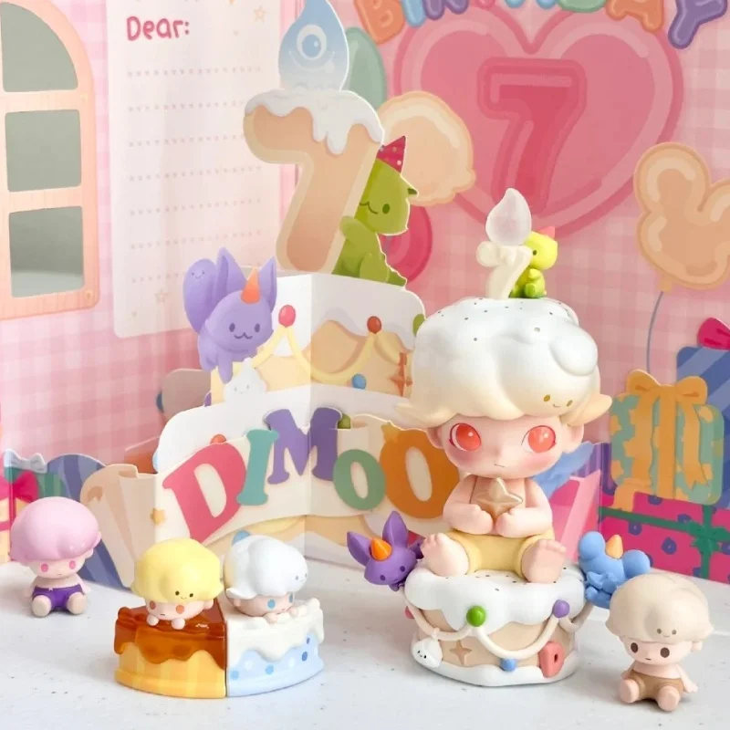 Оригинальный Dimoo с днем рождения Серия 7 лет Париж Романтический художник