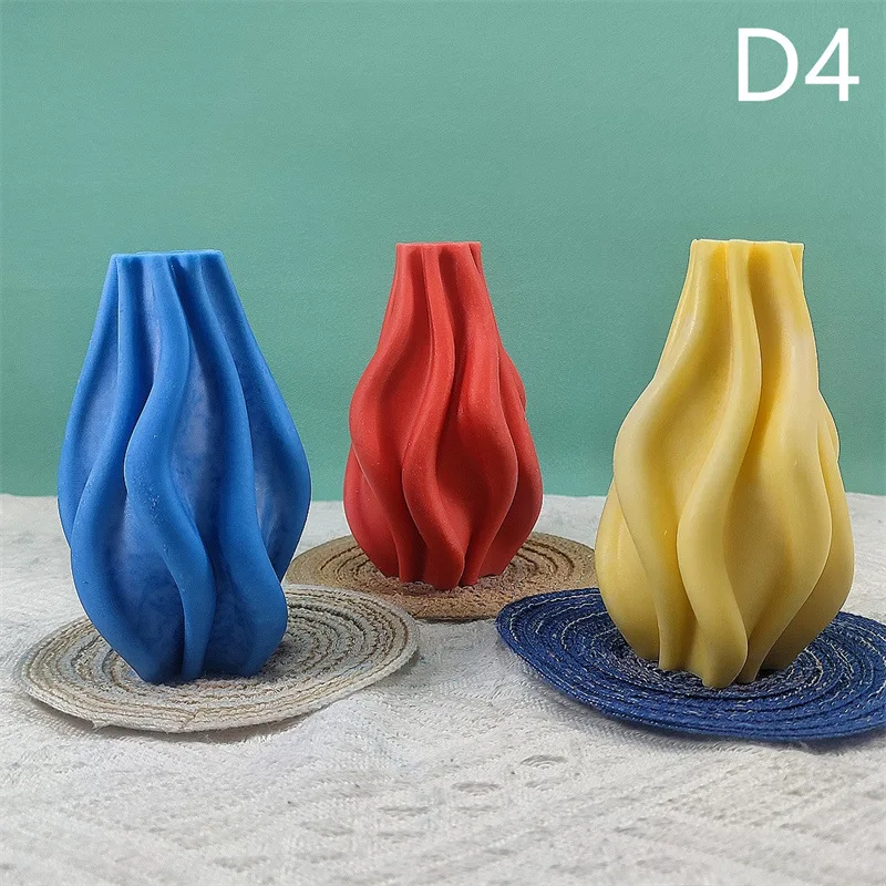 D4 Creative Irregularity Silicone Mold Gypsum form  Handmade Aromatherapy Candle Ornaments Handicrafts Soap Mold Hand Gift Make images - 6