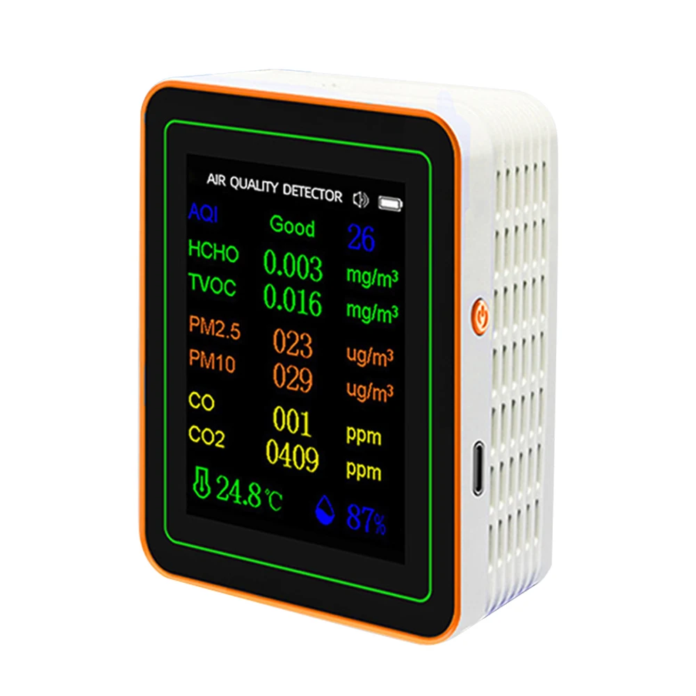 Монитор качества воздуха в помещении 10-в-1 Высокоточный детектор Измерение
