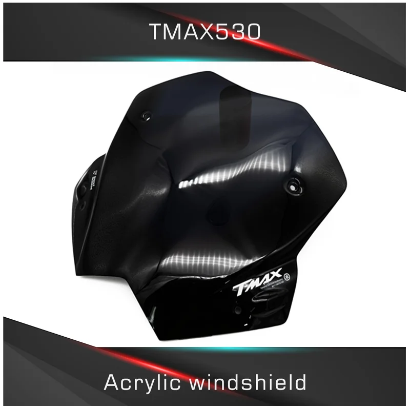 

Motorcycle Windshield Windscreens For TMAX-530 TMAX 530 TMAX530 2017 2018 2019 Black Bubble Acrylic Wind Screen